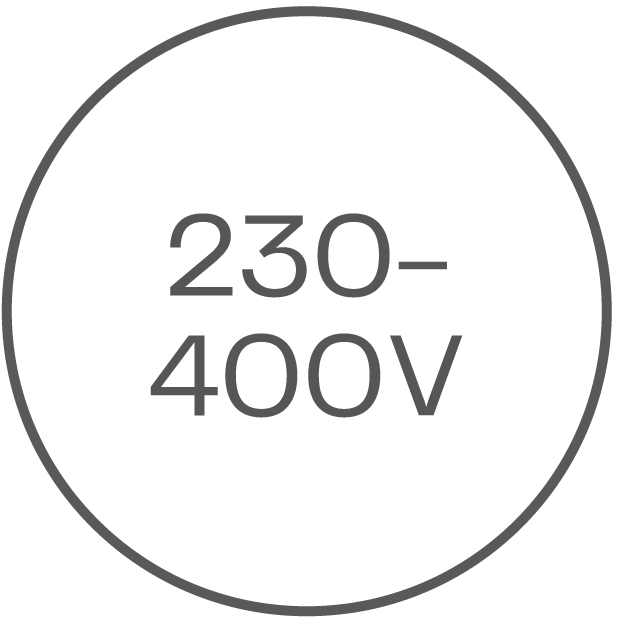 
230-400V nominel driftsspænding